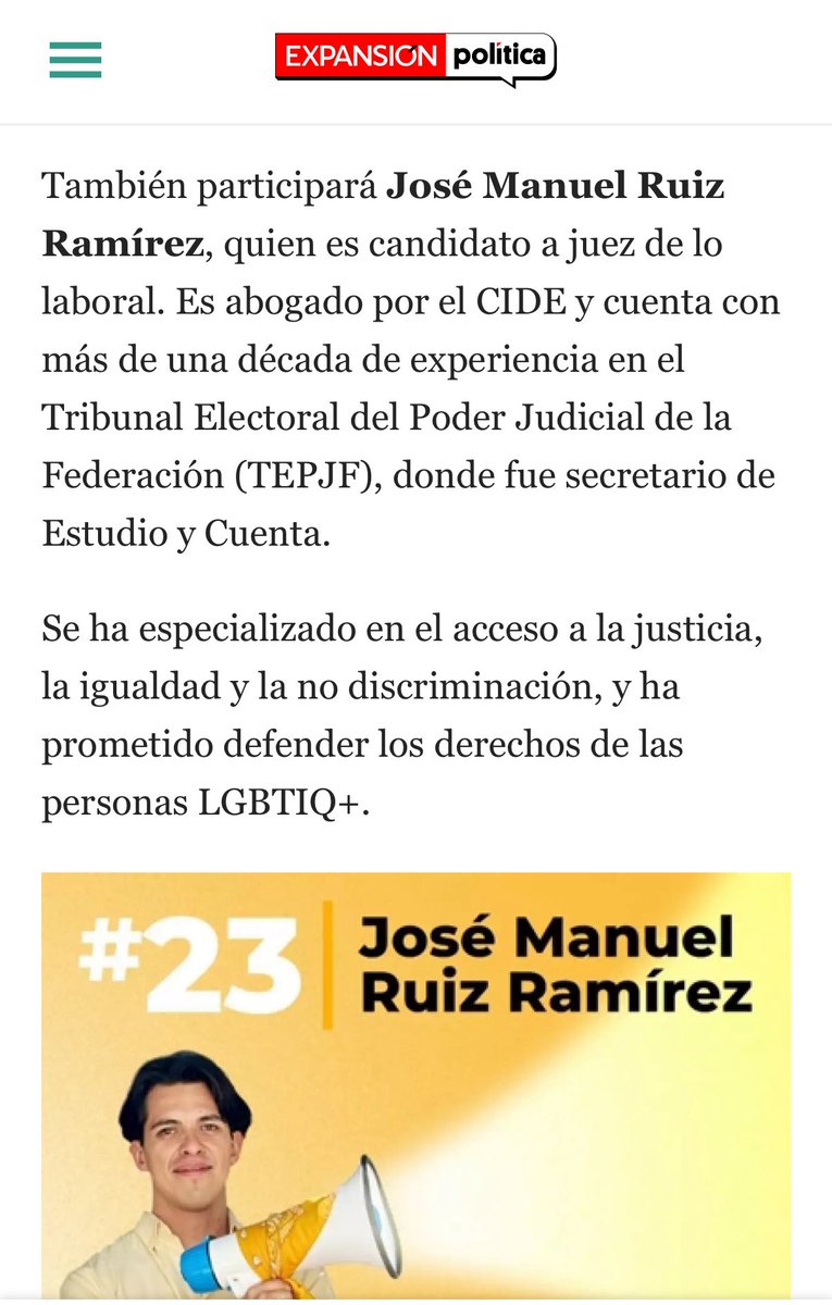 Agradezco la mención a mi candidatura en <a href="/ExpPolitica/">Expansión Política</a> politica.expansion.mx/mexico/2025/05…