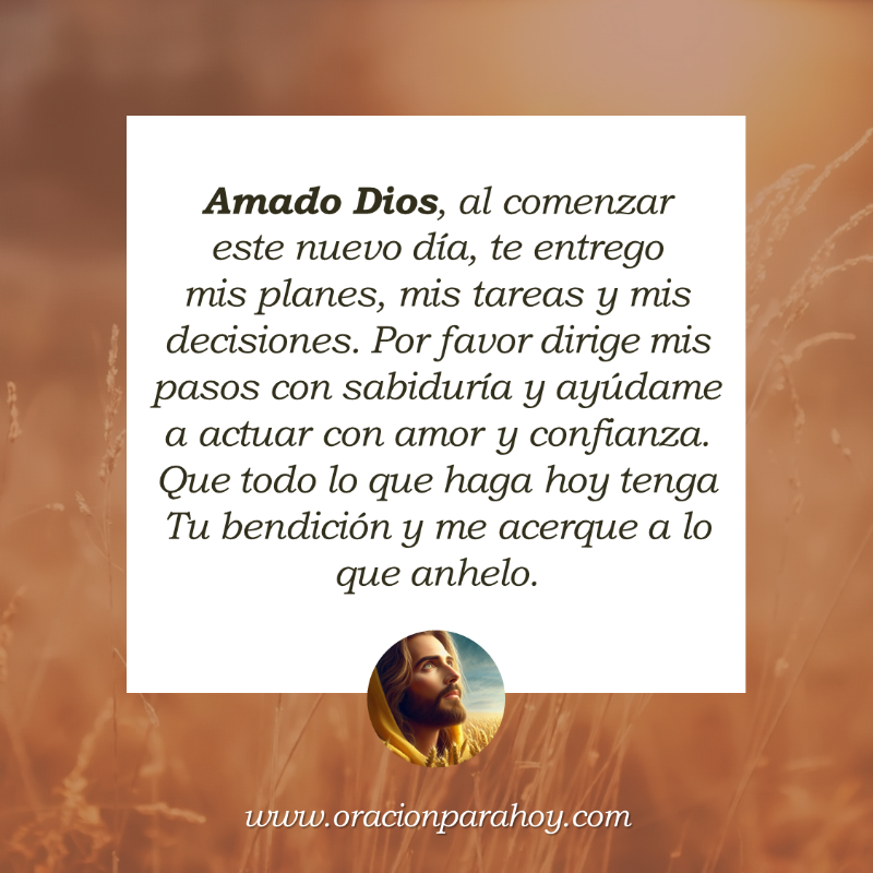 OracionParaHoy's tweet photo. ORACIÓN DE LA MAÑANA PARA QUE TODO TE SALGA BIEN: Señor, te doy gracias por este nuevo día y te entrego cada cosa que haré. Te pido que hoy todo fluya con armonía, que tu paz me acompañe y tu favor abra las puertas correctas.

Mira este vídeo en: https://t.co/EpnawnBjTc 🍂