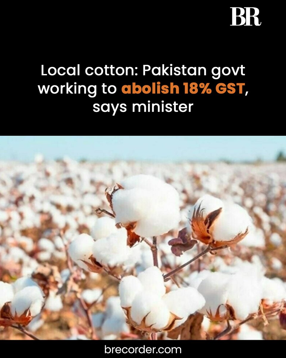 Minister for National Food Security Rana Tanveer Hussain said on Wednesday that the government is actively working to abolish the 18 per cent general sales tax (GST) on locally-produced cotton, including lint and cottonseed, to support farmers and boost domestic cotton