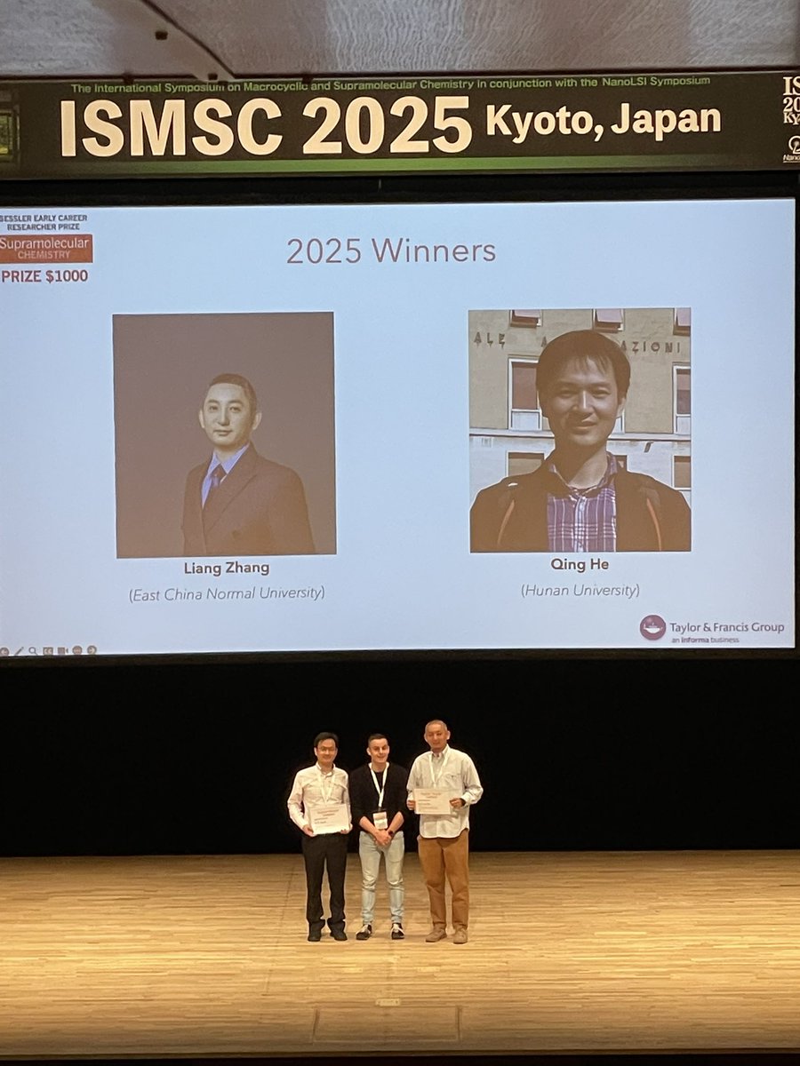 Flood Group (@floodgroup_iub) on Twitter photo Congrats to the Sessler Award winners, Qing He and <a href="/LiangZhang1023/">Liang Zhang</a> at the #ismsc2025 raising the standard — thanks <a href="/JLsessler/">Jonathan L Sessler</a> 😃 Congrats to the Sessler Award winners, Qing He and <a href="/LiangZhang1023/">Liang Zhang</a> at the #ismsc2025 raising the standard — thanks <a href="/JLsessler/">Jonathan L Sessler</a> 😃
