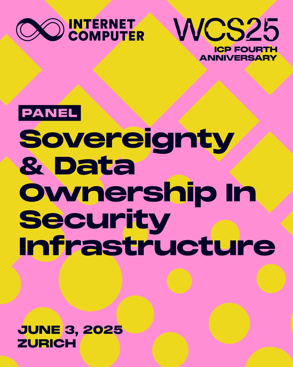 Eeoghenekevwe's tweet image. Interested in exploring &apos;sovereignty &amp;amp; data ownership in security infrastructure&apos;?
Join the conversation at the #WorldComputerSummit25 #WCS25