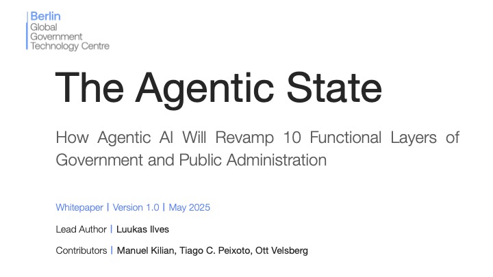 Luukas Ilves (@luukasilves) on Twitter photo 🤖 🏛️ What does AI mean for government, beyond a few chatbots and a lot of hype?
I’ve put some of the ideas bouncing around my head into a vision paper, laying out what “the agentic state” might look like. 🧵 🤖 🏛️ What does AI mean for government, beyond a few chatbots and a lot of hype?
I’ve put some of the ideas bouncing around my head into a vision paper, laying out what “the agentic state” might look like. 🧵