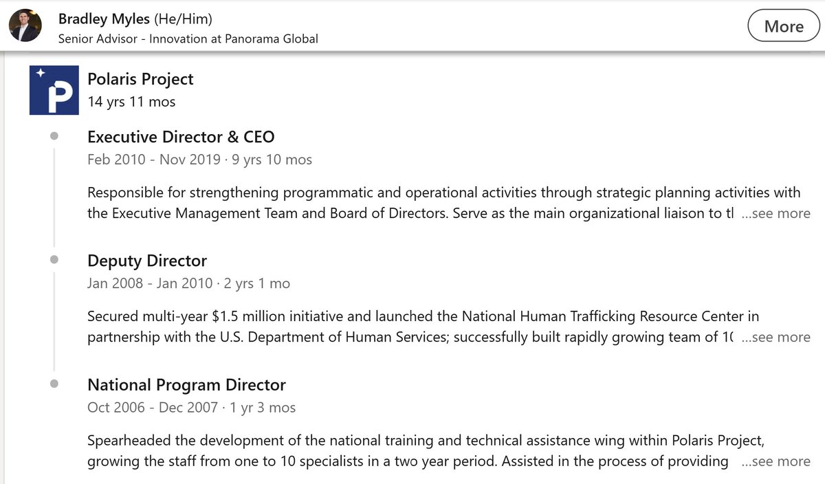 🔎 Unbelievable! In a testament to the power of citizen journalism, someone just pointed out a fact that makes this 🧵 below even worse:

In 2013 Katherine Chon married the CEO who took over the Polaris Project after she left.

During her time at <a href="/HHSGov/">HHS.gov</a> her office has approved