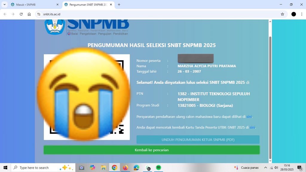 studieww's tweet photo. thanks teknik geomatika udah nolak aku 2x https://t.co/so838Vv2SH