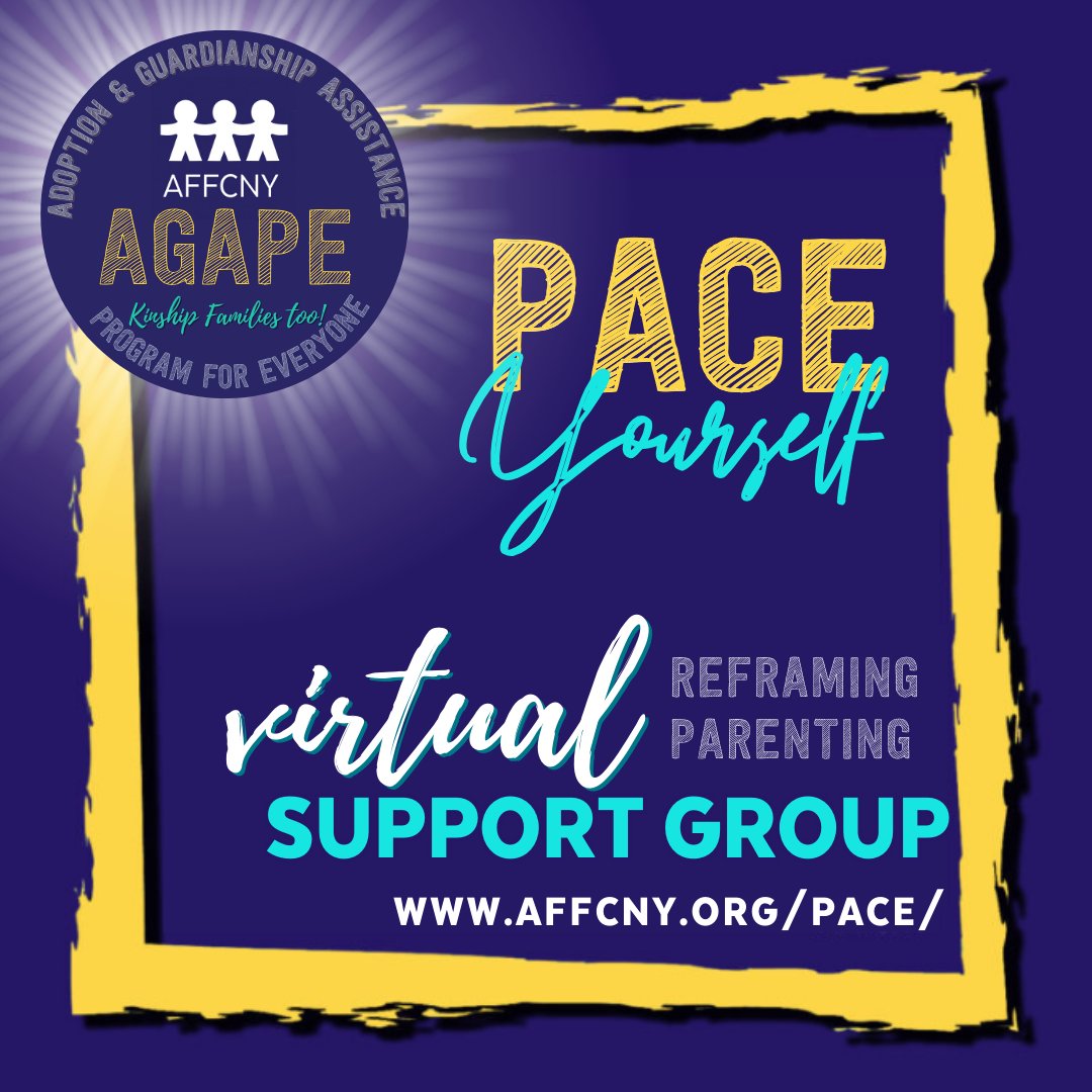 PACE Yourself - A VIRTUAL Reframing Support Group is TOMORROW - mailchi.mp/affcny/pace-yo…