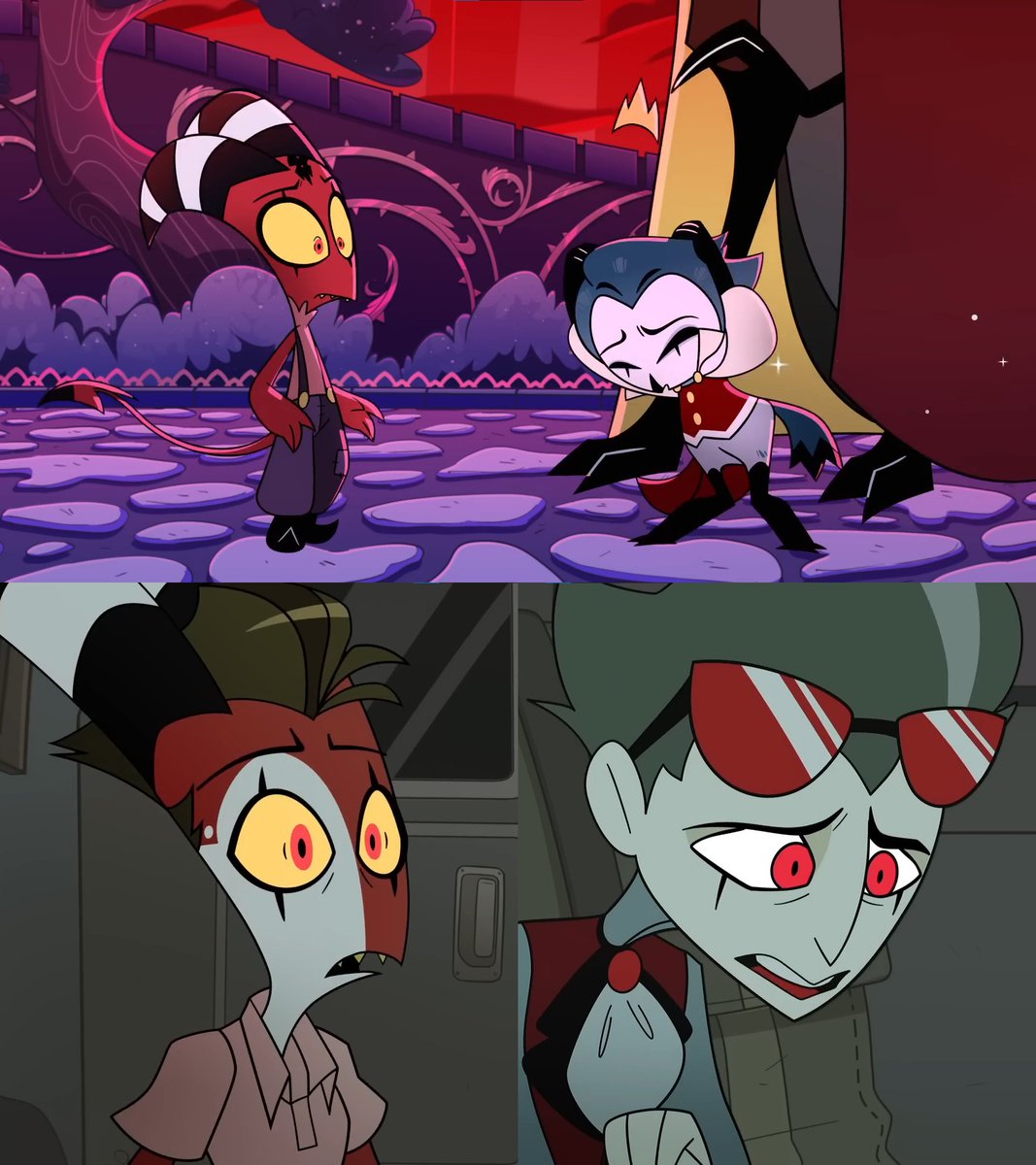 The concern in Blitzø's eyes upon seeing Stolas hurt was not only immediate from the moment he met him, but it also hasn't changed despite the passing years 😣
#HelluvaBoss #Blitzø #Stolas #Stolitz