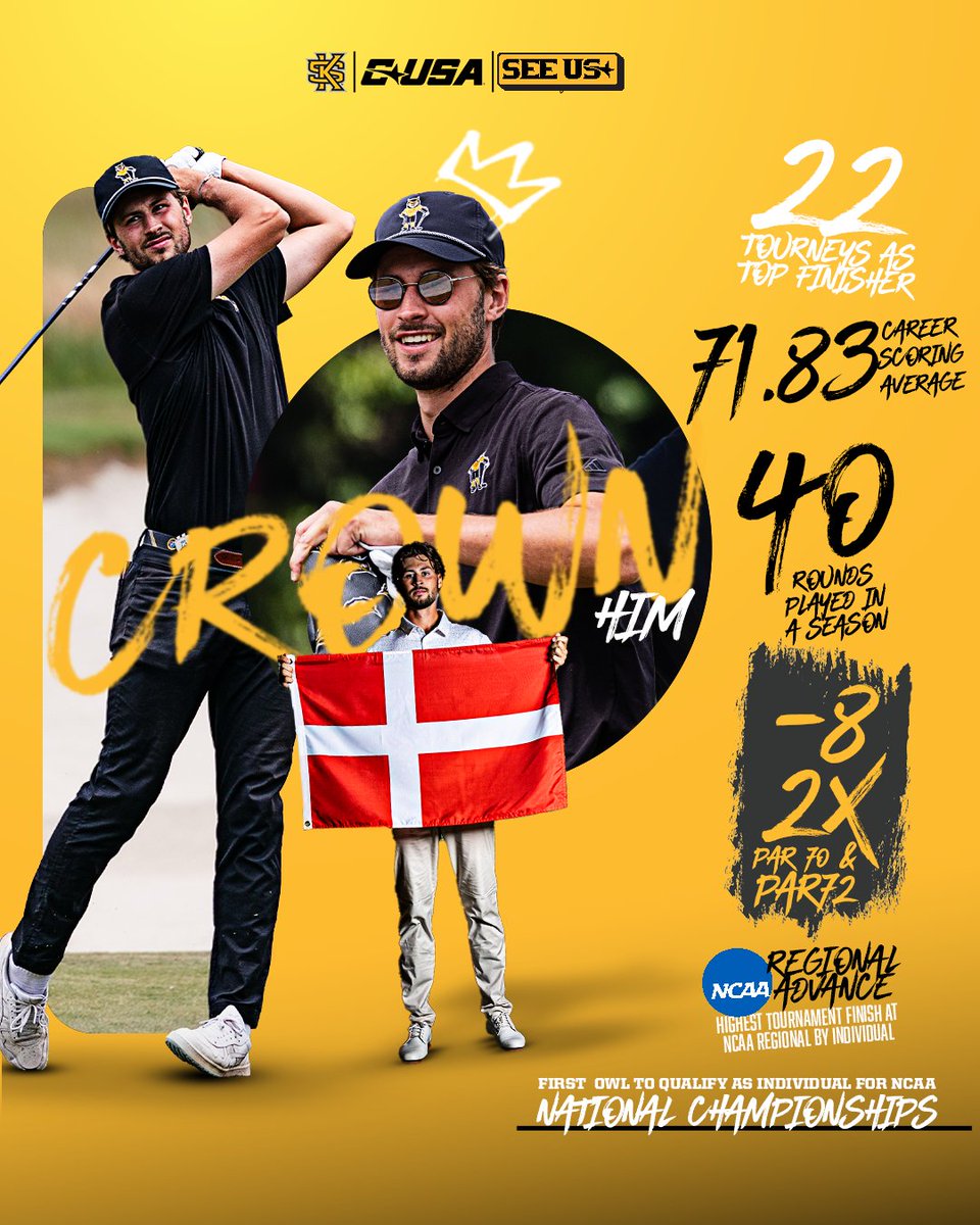 Claes Borregaard set eight school records in his three years in a KSU uniform. 

We would like to wish Claes nothing the but the best as he heads back to Denmark to begin his professional career.

#HootyHoo | #ThinkBigger