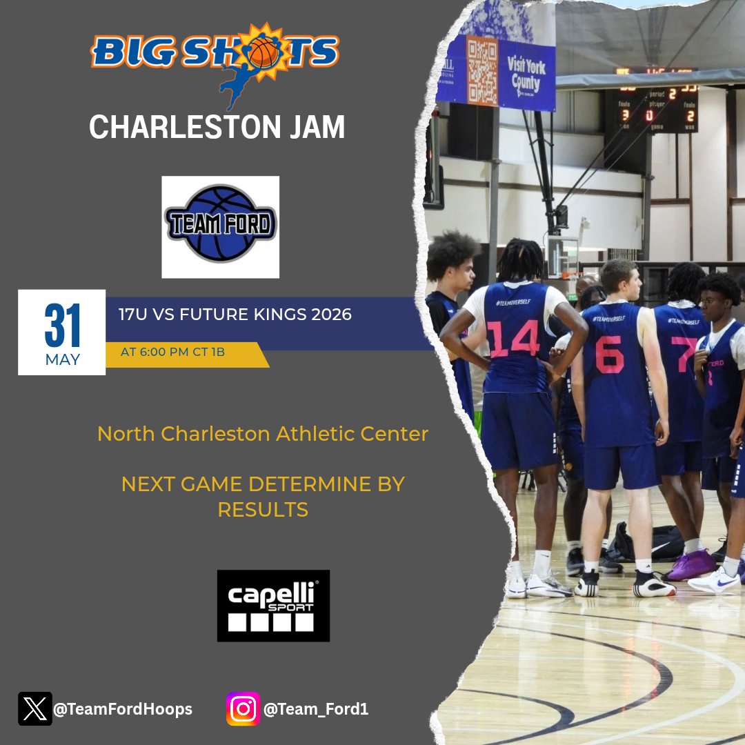 Team Ford Basketball Program (@teamfordhoops) on Twitter photo BASKETBALL IS OUR POETRY
This weekend, Team Ford Powered By Big Shots will be in our backyard playing in Big Shots @bigshotsnation Charleston Jam this upcoming weekend
#teamfordhoops
#teamoverself
#basketballissharing
<a href="/BigShotsSC_AAU/">Big Shots South Carolina Basketball Program</a>
<a href="/AdonesAnderson/">Adones Anderson</a> BASKETBALL IS OUR POETRY
This weekend, Team Ford Powered By Big Shots will be in our backyard playing in Big Shots @bigshotsnation Charleston Jam this upcoming weekend
#teamfordhoops
#teamoverself
#basketballissharing
<a href="/BigShotsSC_AAU/">Big Shots South Carolina Basketball Program</a>
<a href="/AdonesAnderson/">Adones Anderson</a>