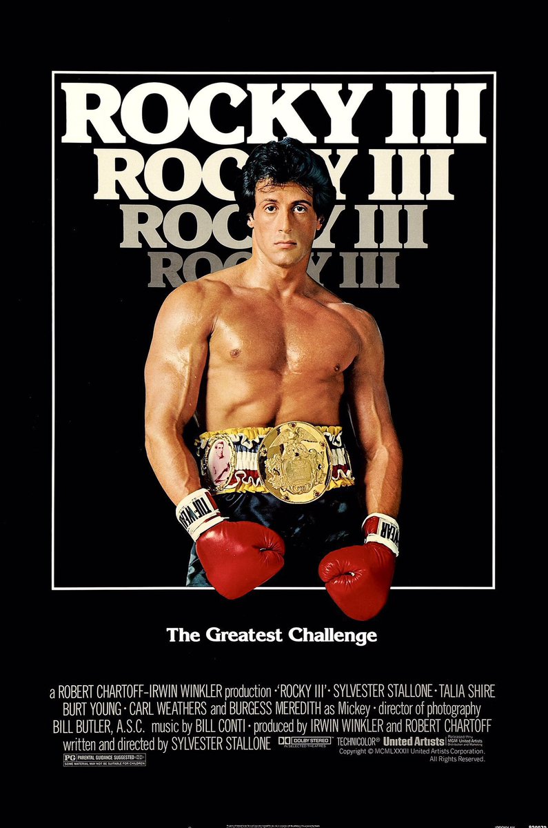 FilmNewsNos's tweet photo. 🎬MOVIE HISTORY: 43 years ago today, May 28, 1982, the movie 'Rocky III' opened in theaters!
#SylvesterStallone #TaliaShire #BurtYoung #CarlWeathers #BurgessMeredith #TonyBurton #MrT #IanFried #HulkHogan https://t.co/yja1xRVsMf