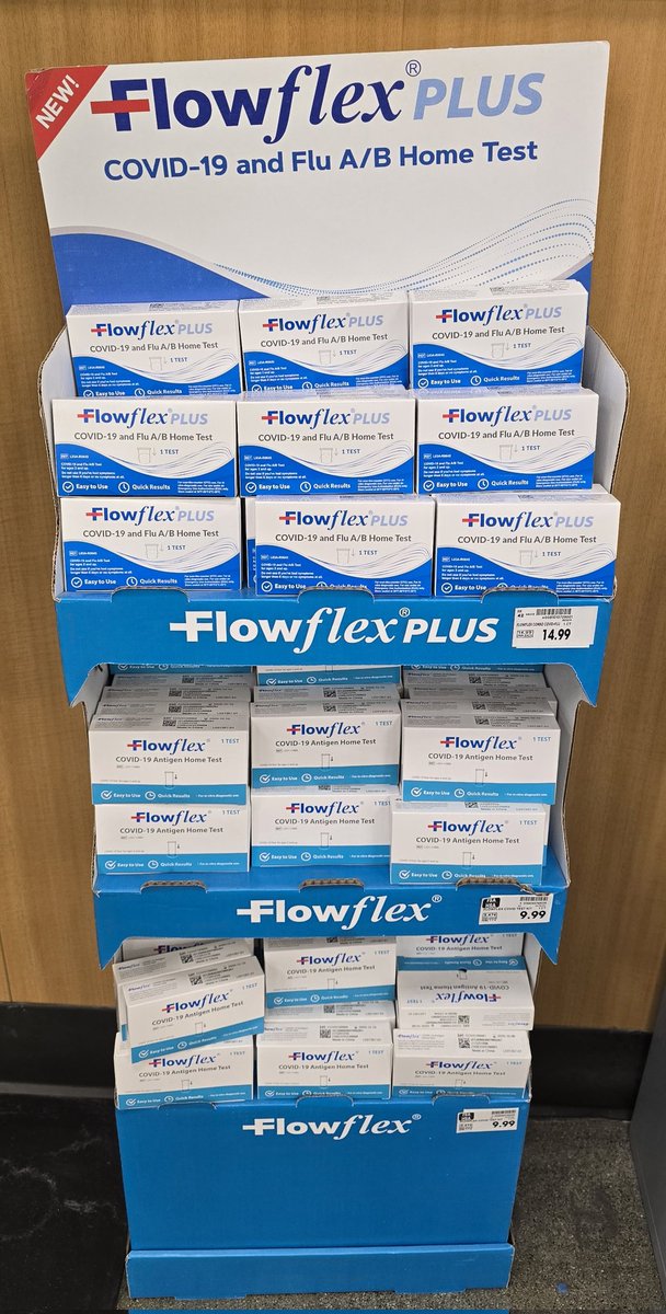 Display in the store today.  
So covid and the flu are the same?  
How long have we been saying this?