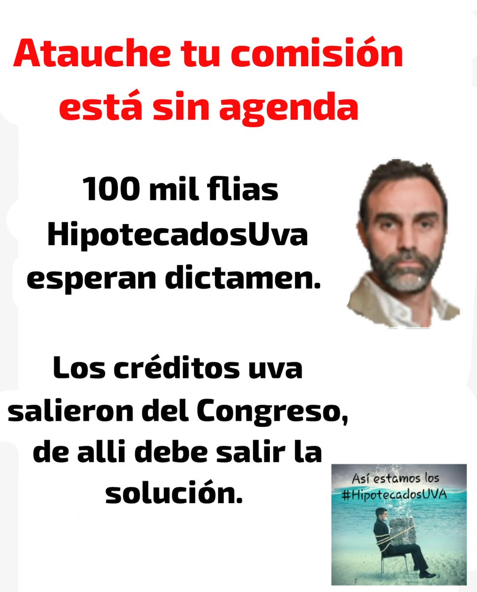 <a href="/SenadoArgentina/">Senado Argentina</a> <a href="/blancopabloda/">Pablo Daniel Blanco</a> <a href="/SenadoArgentina/">Senado Argentina</a> SU SILENCIO ANTE LOS ATROPELLOS D <a href="/BancoCentral_AR/">BCRA</a> NO REPRESENTA A <a href="/hipotecadosuva/">@HipotecadosUVANacional</a>   SESIÓN #URGENTE
<a href="/VickyVillarruel/">Victoria Villarruel</a>
<a href="/ezeatauche/">Ezequiel Atauche</a> <a href="/AbdalaBartolome/">BartoloméAbdala</a> 
<a href="/GugaLusto/">Martín Lousteau</a> <a href="/anabelfsagasti/">Anabel Fernández Sagasti</a> 
<a href="/ditulliojuli/">Juliana di Tullio</a> <a href="/jfrejal/">Fernando Rejal</a> 
<a href="/JuanManzurOK/">Juan Manzur</a> <a href="/ljuez/">Luis Juez</a> 
<a href="/marianorecalde/">Mariano Recalde</a> <a href="/alevigo/">Alejandra Vigo</a> <a href="/LupeTagliaferri/">Guadalupe Tagliaferri</a>