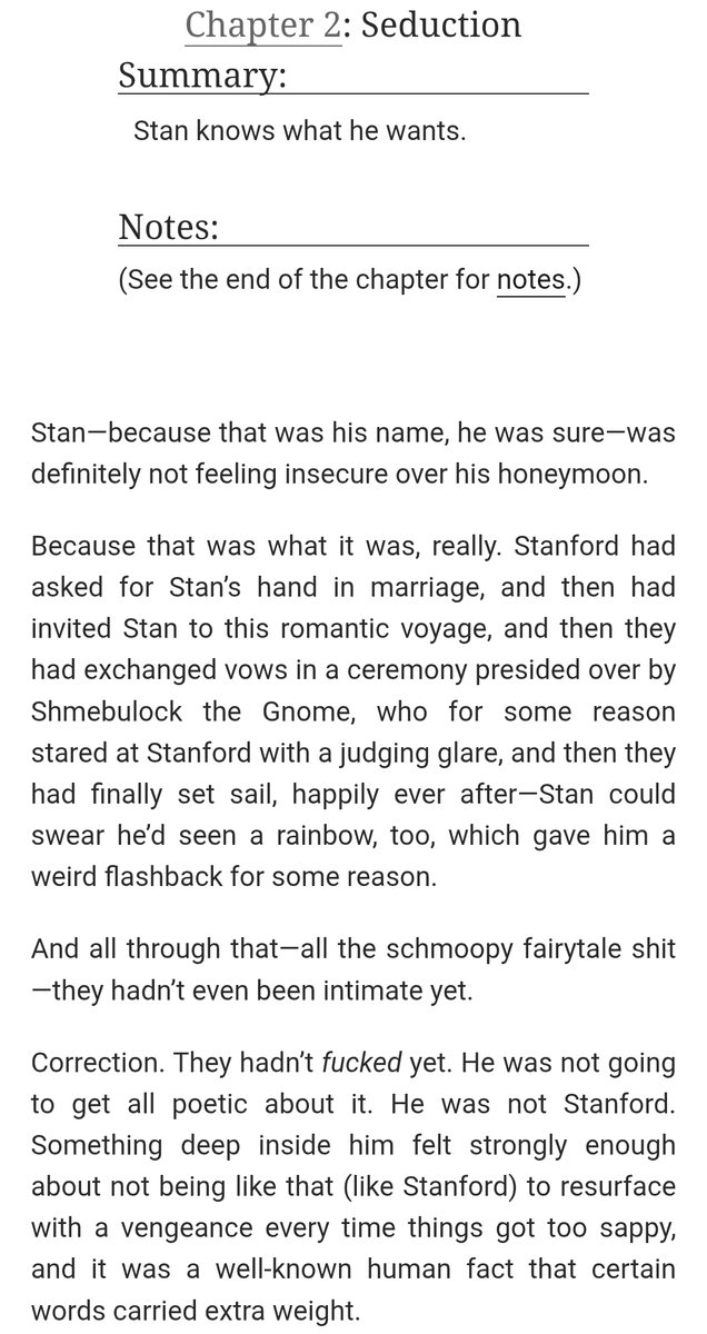 Seduction, the second chapter of my married stancest/amnesiac Stan fic, is up on Ao3! #stancest
archiveofourown.org/works/65344906…