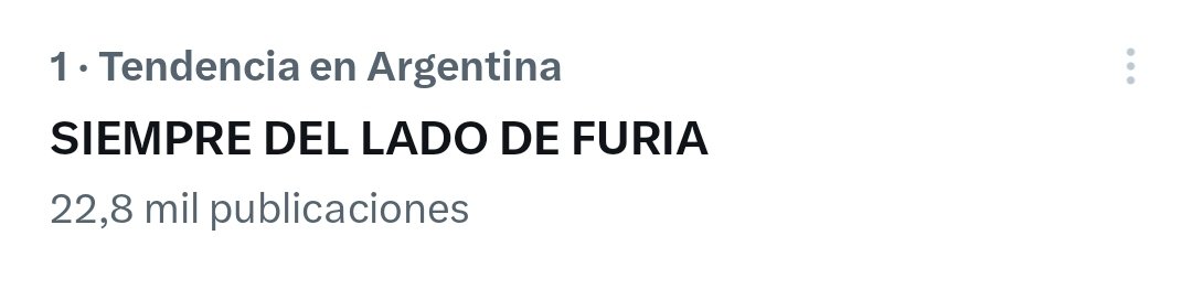 Y si te pica... Rascate!

Tendencia 1 en Argentina, me ameer!

SIEMPRE DEL LADO DE FURIA