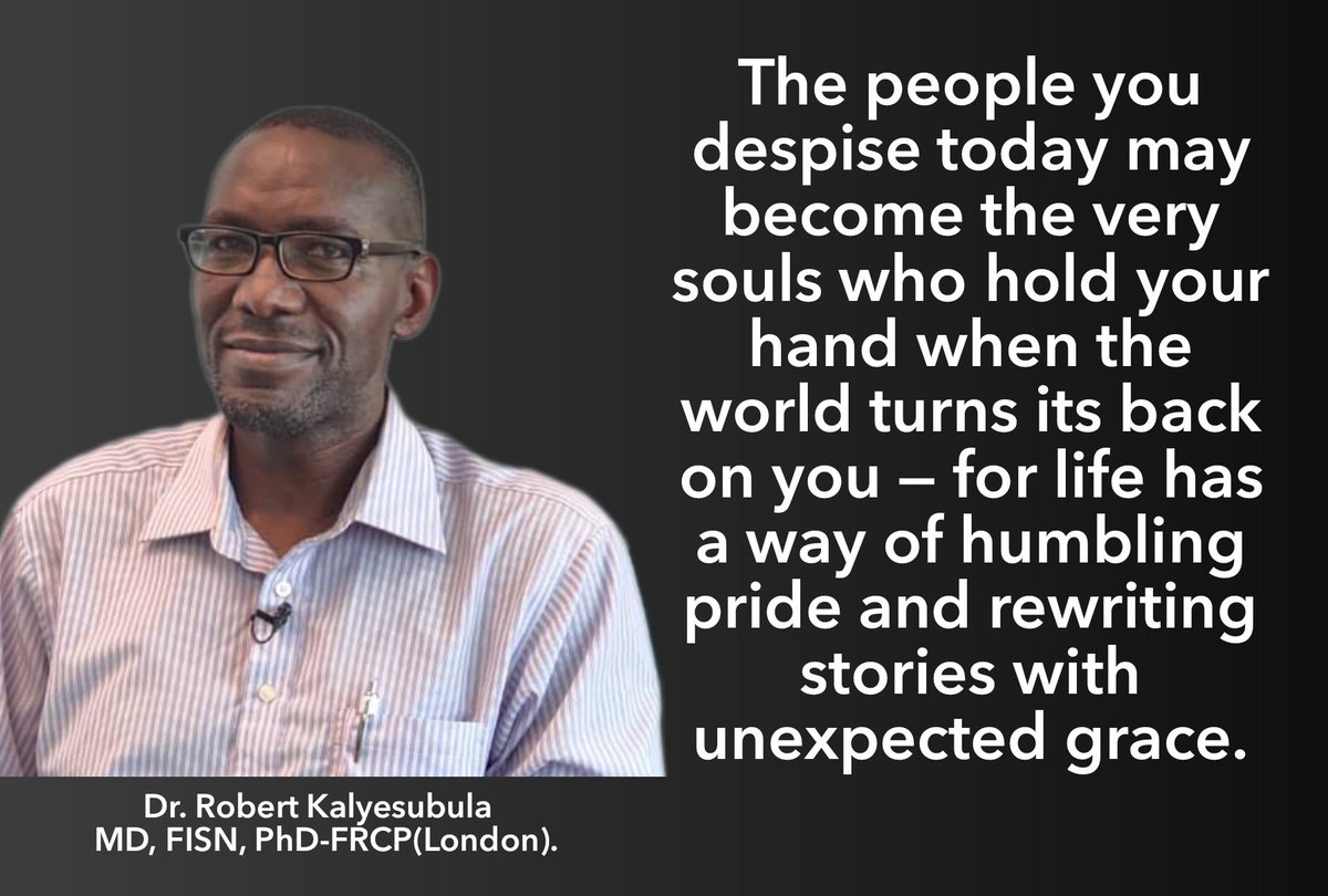 African Community Center for Social Sustainability (@access_ug) on Twitter photo "When our father died, we begged for help-but were despised and turned away." No one knew those broken boys would rise. Today, one became Prof. <a href="/rkalyes1/">Robert Kalyesubula,MD, FISN(USA), PhD-FRCP(London)</a> a healer, a builder, a symbol of hope. Never despise a story still being written. #FromPainToPurpose
<a href="/SpireJim/">Jim Spire Ssentongo</a> "When our father died, we begged for help-but were despised and turned away." No one knew those broken boys would rise. Today, one became Prof. <a href="/rkalyes1/">Robert Kalyesubula,MD, FISN(USA), PhD-FRCP(London)</a> a healer, a builder, a symbol of hope. Never despise a story still being written. #FromPainToPurpose
<a href="/SpireJim/">Jim Spire Ssentongo</a>