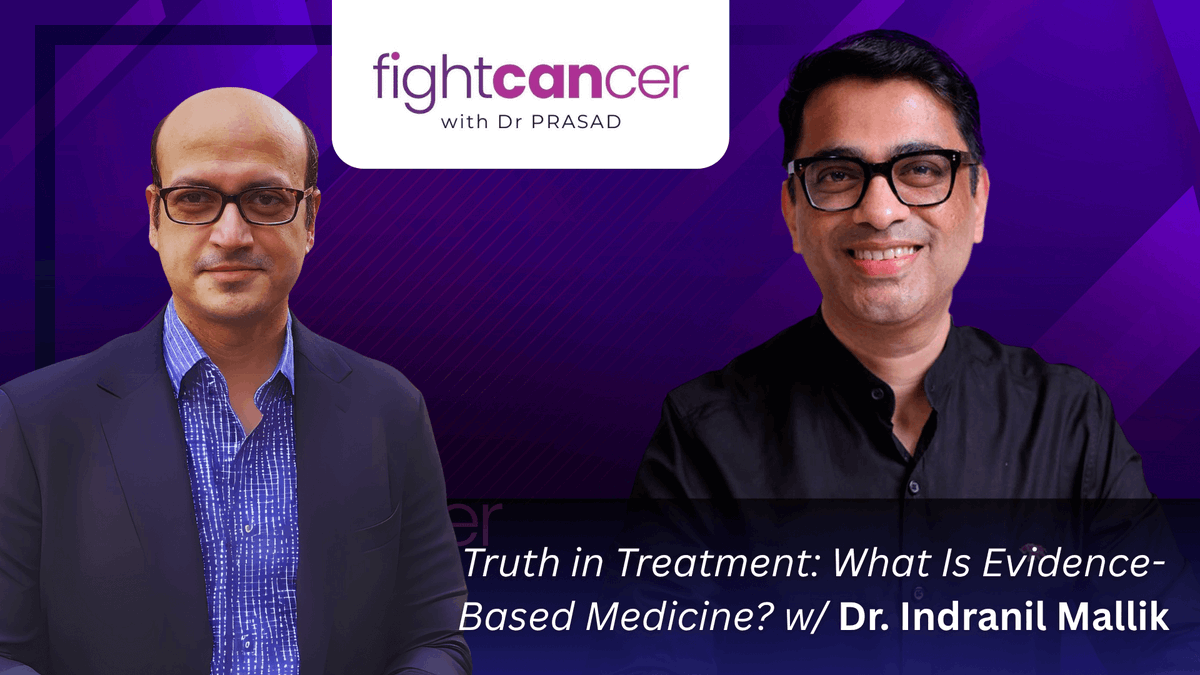 drprasadraj's tweet photo. "Evidence-Based Medicine for Cancer Care"
Join Dr. Indranil Mallick @indranilsays x Dr. Prasad as they unpack how evidence transforms cancer treatment in India.
🔗 Watch now: https://t.co/XhYoZp5MDx
#FightCancer #EvidenceBasedMedicine #Cancers  #DrPrasadRaj #CancerAwareness https://t.co/cST70sxE6h