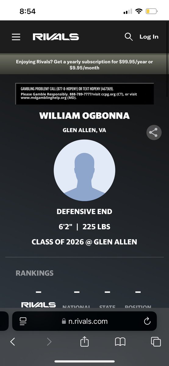 William Ogbonna (3 D1 Offers)⭐️ (@will_ogbonna11) on Twitter photo Thank you <a href="/WillVapreps/">Will Vapreps Garlick</a> for the <a href="/Rivals/">Rivals</a> profile! My rankings will change very soon, BELIEVE THAT!! #AGTG🔥🔥<a href="/CraigHaubert/">Craig Haubert</a> <a href="/RivalsFriedman/">Adam Friedman</a> <a href="/GlenallenfbDASH/">Glen Allen Football</a> <a href="/aleceberle54/">Alec Eberle</a> <a href="/CoachSexton16/">Coach Malik Sexton Sr.</a> Thank you <a href="/WillVapreps/">Will Vapreps Garlick</a> for the <a href="/Rivals/">Rivals</a> profile! My rankings will change very soon, BELIEVE THAT!! #AGTG🔥🔥<a href="/CraigHaubert/">Craig Haubert</a> <a href="/RivalsFriedman/">Adam Friedman</a> <a href="/GlenallenfbDASH/">Glen Allen Football</a> <a href="/aleceberle54/">Alec Eberle</a> <a href="/CoachSexton16/">Coach Malik Sexton Sr.</a>