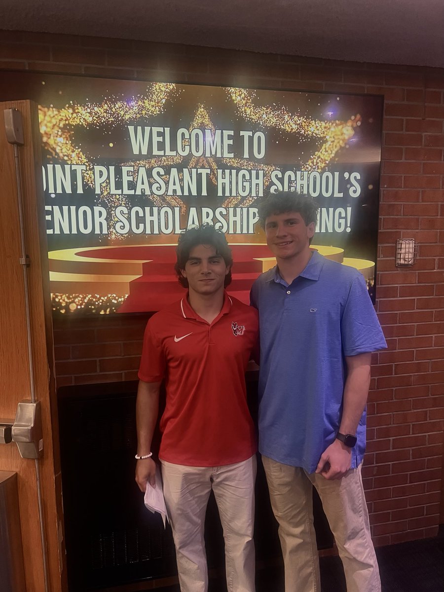 Congrats to Brady Kirk and Jason Piemonte on receiving the Point Boro Lacrosse Parent Club Scholarships at the senior awards banquet.