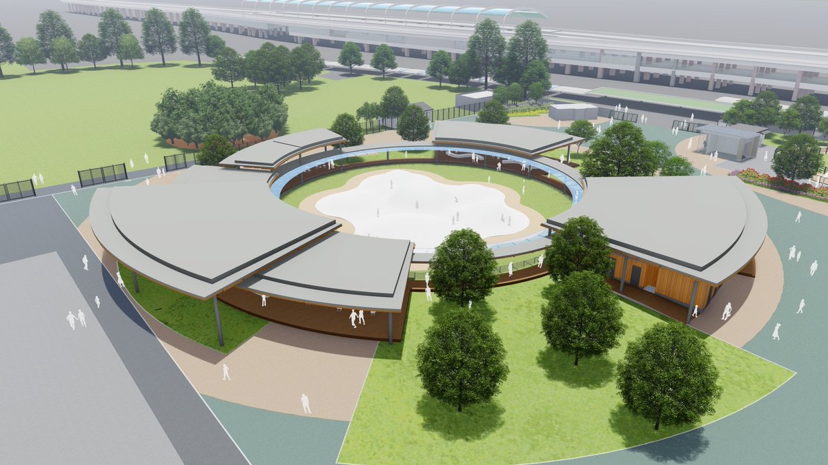 KyotoKeibaJo's tweet image. 【公園地区は工事のため閉鎖します⛔️👷】
陽だまり広場・緑の広場は、9月中旬頃(予定)まで閉鎖します。
・ふわふわドーム周辺に、全天候型休憩所ができます💺🍔
・緑の広場に、巨大な遊具が整備されます🛝🎪
ご不便をおかけしますが、何卒ご容赦くださいませ。
詳しくは⏬️…