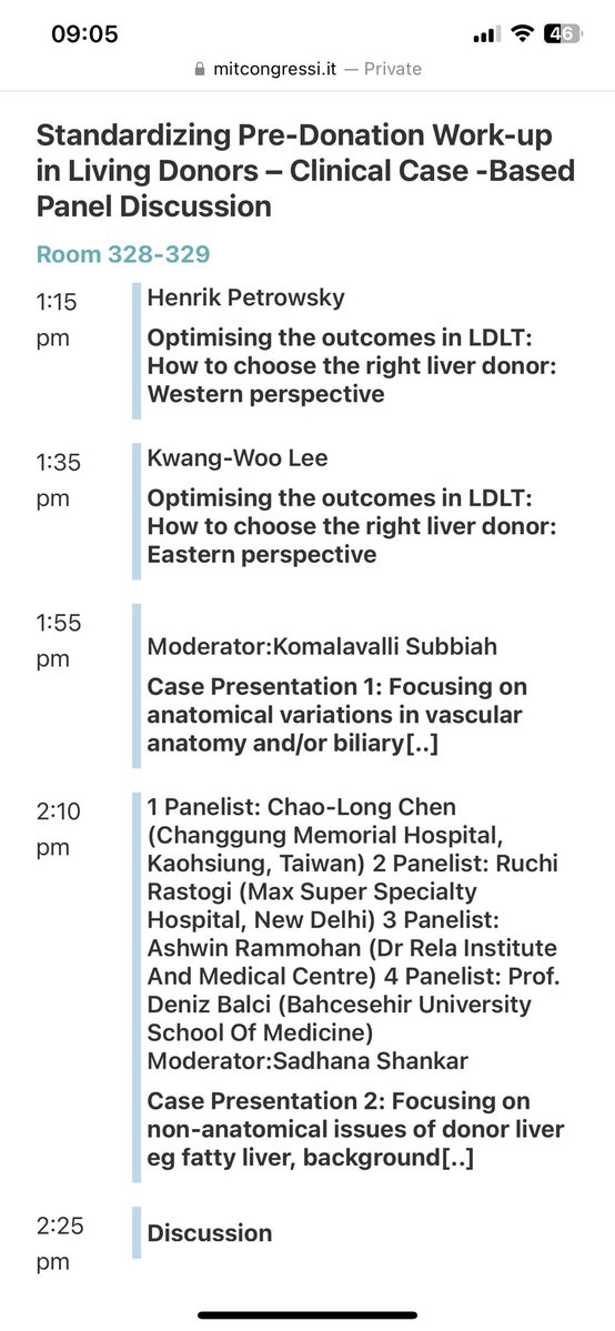 Abdul Hakeem PhD, FRCS (@abdul_hakeem_99) on Twitter photo Don’t miss an exciting joint session by the ILTS Vanguard Committee and Radiology SIG on Living Liver Donor today at 1.15pm Room 328-329 at ILTS Singapore <a href="/RyanChadha1/">Ryan Chadha</a> <a href="/_ILTS_/">ILTS</a> <a href="/ValeriaMas11/">Valeria Mas, MSc,PhD, FAST</a> <a href="/martatejedor4/">Dra Marta Tejedor</a> Don’t miss an exciting joint session by the ILTS Vanguard Committee and Radiology SIG on Living Liver Donor today at 1.15pm Room 328-329 at ILTS Singapore <a href="/RyanChadha1/">Ryan Chadha</a> <a href="/_ILTS_/">ILTS</a> <a href="/ValeriaMas11/">Valeria Mas, MSc,PhD, FAST</a> <a href="/martatejedor4/">Dra Marta Tejedor</a>