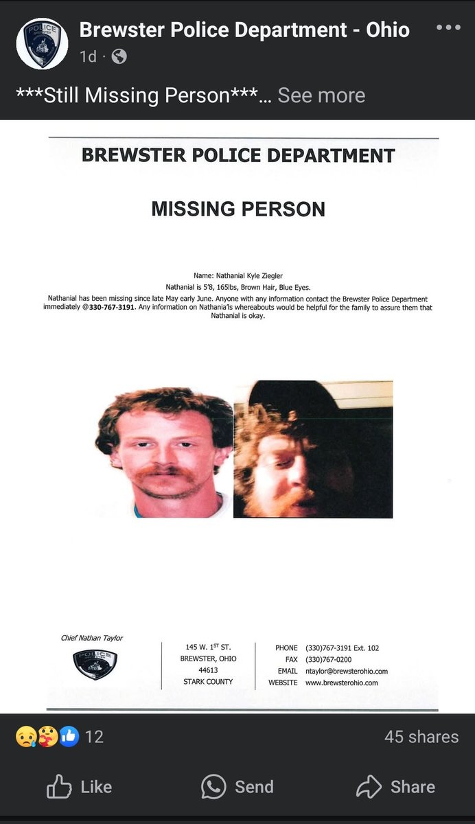 AWY32jr's tweet image. Police reported that he's still missing and no new leads that I've been told. My heart hurts for his mom and dad. Please repost as this does not get widely seen on Facebook. Multiple agencies are posting him, though. I do know this guy and family personally. 🙏🙏🙏🙏