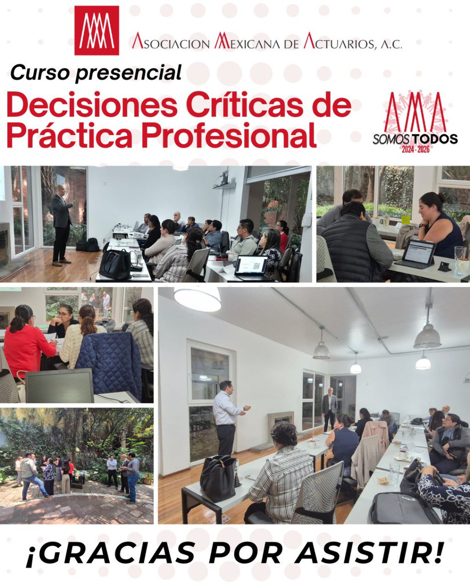 El curso presencial "Decisiones Críticas de Práctica Profesional" ¡fue todo un éxito!  
Gracias a todos los que participaron, compartieron experiencias y enriquecieron el aprendizaje colectivo.  
Seguimos fortaleciendo al gremio con espacios de formación relevantes y de calidad.