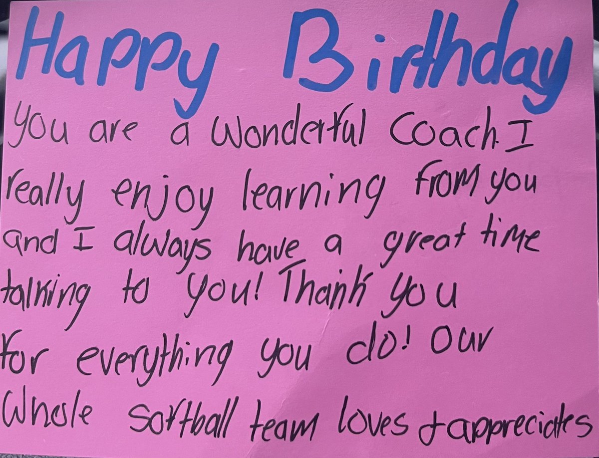 When you think you aren’t making a difference, you are. It wouldn’t be a birthday without spending it at the softball field even if I was late for the game. 💚 🤍