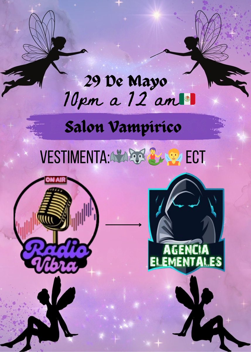 📣 29 de mayo nos vamos de evento con <a href="/AgenciaElemen/">Agencia Elementales</a>  10 México 🇲🇽 
Con la mejor música solo aquí en radiovibrafm.com 🥳🎉