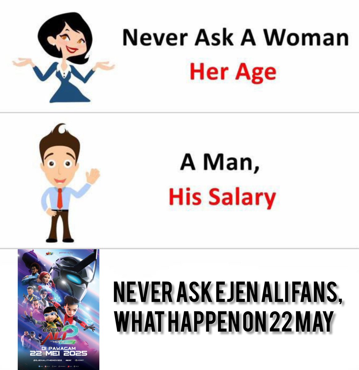 thecoolguy501's tweet image. Every ejen ali fans right now:

#ejenali #eatm2 #EjenAliTheMovie2