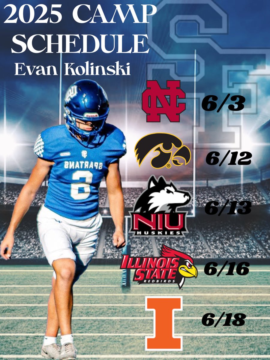 Looking forward to competing! 
<a href="/CoachMac44/">Bob McMillen</a> <a href="/SFHSFBWheaton/">St. Francis HS Spartan Football🏈</a> <a href="/tmehlhaff10/">Taylor Mehlhaff</a> <a href="/PrepRedzoneIL/">Prep Redzone Illinois</a> <a href="/LeVarWoods/">LeVar Woods</a> <a href="/ScottSouthmayd/">Scott Southmayd</a> <a href="/CoachTurnerISU/">Mickey Turner</a> <a href="/coachPatRyan/">Pat Ryan</a> <a href="/RobbyDischer/">Robby Discher</a> <a href="/CoryConnolly/">Cory Connolly</a> <a href="/KyleKeeton_/">Kyle Keeton</a>