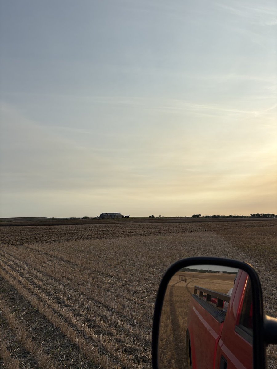 Darrenbratrud's tweet photo. Last morning shift for me this morning. The farm I work for should be done tmr but easily Friday Morning #seeding25 https://t.co/j36r1bxhlE