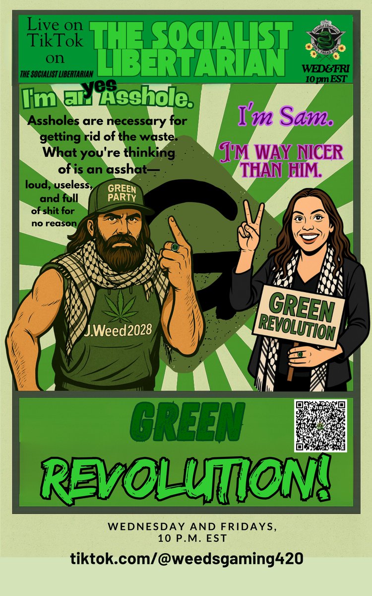 J.Weeds2028 The Socialist Libertarian (@weedthor) on Twitter photo LIVE TONIGHT — GREEN REVOLUTION SPECIAL
We won. The court ruled. Jason Call LOST.
The truth is coming out, and this is just the beginning.
No more hiding. No more silencing.
10 PM EASTERN — All Green Party. All grassroots.
Accountability starts now.
Be there.
<a href="/GreenPartyUS/">Green Party US 🌻</a>, LIVE TONIGHT — GREEN REVOLUTION SPECIAL
We won. The court ruled. Jason Call LOST.
The truth is coming out, and this is just the beginning.
No more hiding. No more silencing.
10 PM EASTERN — All Green Party. All grassroots.
Accountability starts now.
Be there.
<a href="/GreenPartyUS/">Green Party US 🌻</a>,