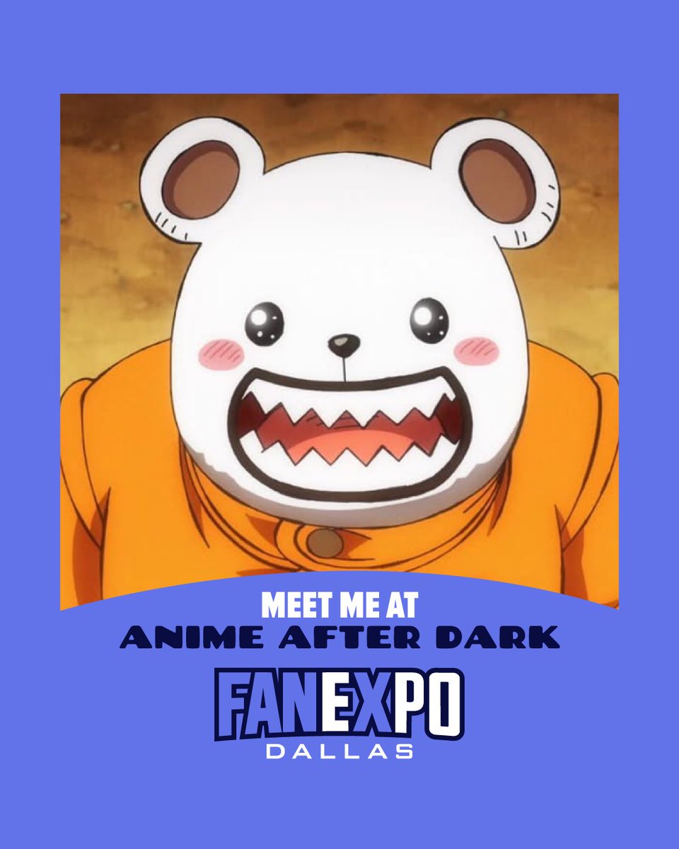 CrisGeorgeVA's tweet image. I’m so excited for my first @FANEXPODallas at #AnimeAfterDark!!

#ONEPIECE #Bepo