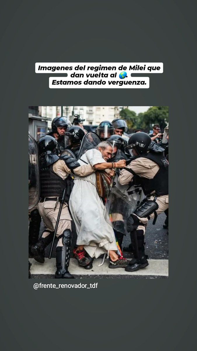 Patrici05400796's tweet photo. Nuevo #apodo para la #Policia , hay q renovar los apodos Cabeza d tortuga, Yuta, Pitufos.
El apodo debe ser #CASCARUDOS , un apodo acorde a la #dictadura q hay hoy en #Argentina y con la mejor #serie del año d #Netflix , #eternauta .
#Argentina #Milei #MileiNazi #MileiEstafador https://t.co/O7tQVe8r8p