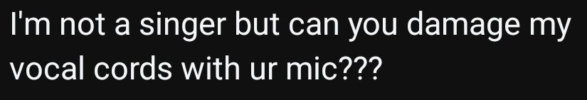 Excuse me madam?????