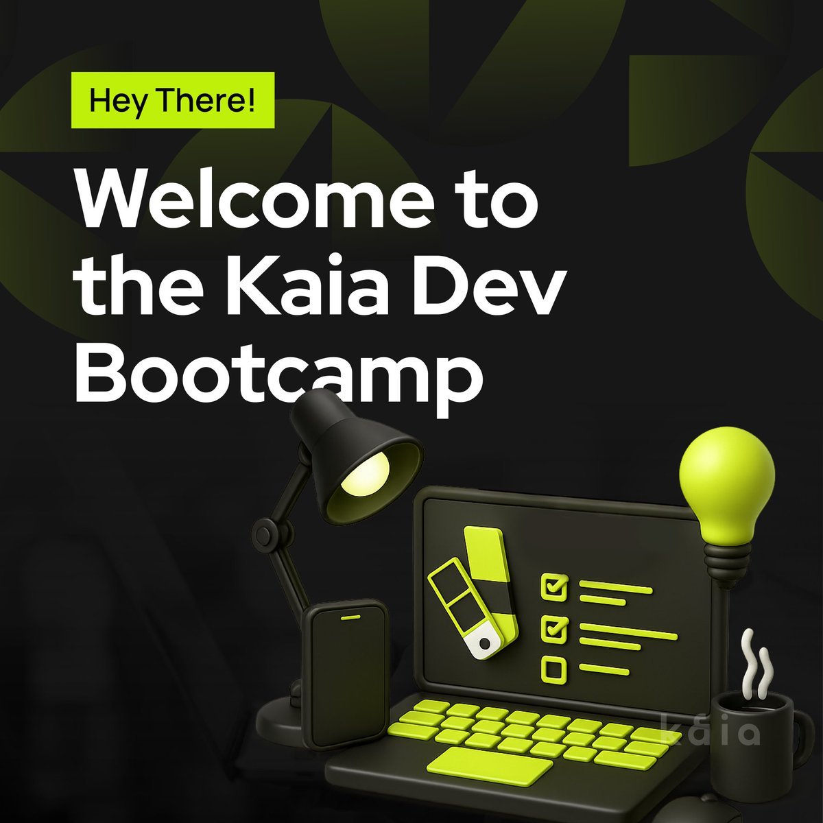 BuildonKaia's tweet photo. 🎉 Welcome to the Kaia Developer Bootcamp!

To everyone who received their email — you made it.

Can’t wait to see what you’ll build with us.

💻 Kickoff is June 2. Get ready. https://t.co/Uz41t9dQDl