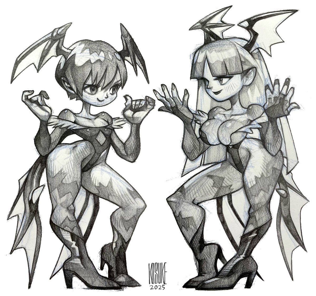 リリスとモリガン。