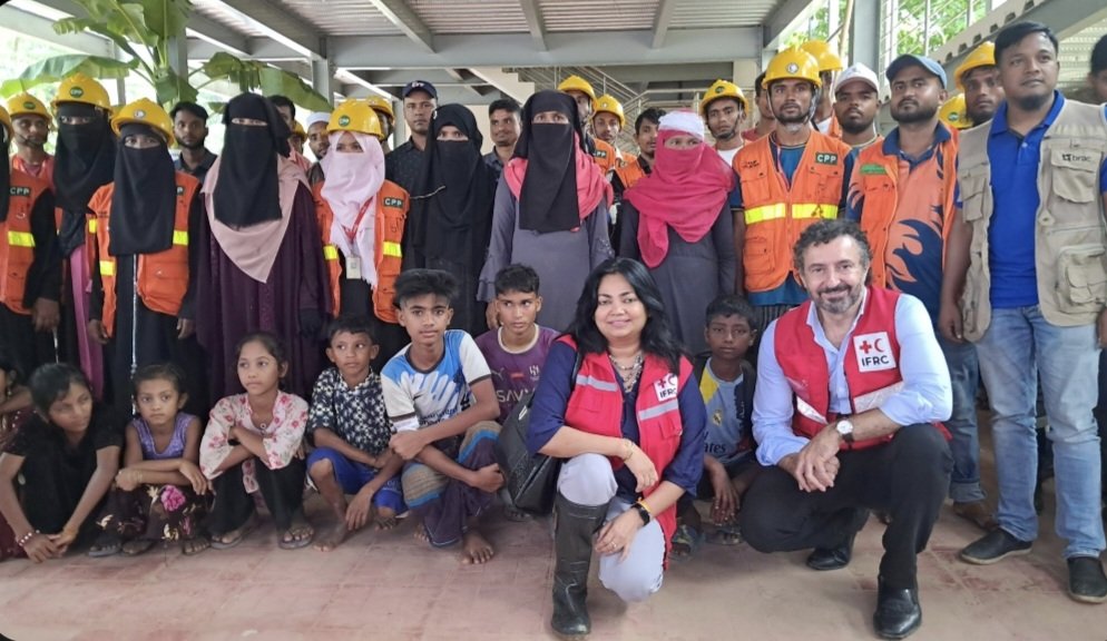Alexander Matheou (@ajmatheou) on Twitter photo In Cox's Bazar, where <a href="/BDRCS1/">Bangladesh Red Crescent Society (BDRCS)</a>, with <a href="/ifrc/">IFRC</a> and its network, deliver:
- clean water to 115 000 people daily
- shelter support to 120 000
- medical support to 40 800 monthly
- disaster management support to over a million people
Nearly 8 years on, we remain committed. In Cox's Bazar, where <a href="/BDRCS1/">Bangladesh Red Crescent Society (BDRCS)</a>, with <a href="/ifrc/">IFRC</a> and its network, deliver:
- clean water to 115 000 people daily
- shelter support to 120 000
- medical support to 40 800 monthly
- disaster management support to over a million people
Nearly 8 years on, we remain committed.