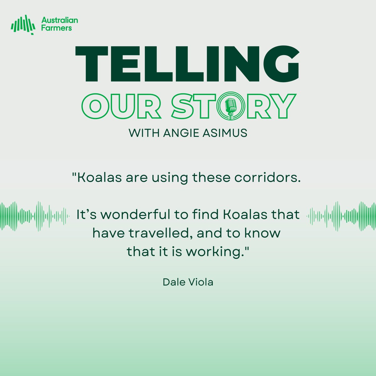 NEW PODCAST EPISODE 🎧 This week, Angie Asimus chats with Dale Viola about her family’s amazing commitment to koalas 🐨 Tune in to hear how their resident koalas are exceeding their expected lifespans!  
"Telling Our Story" podcast:  buff.ly/31IV9xh