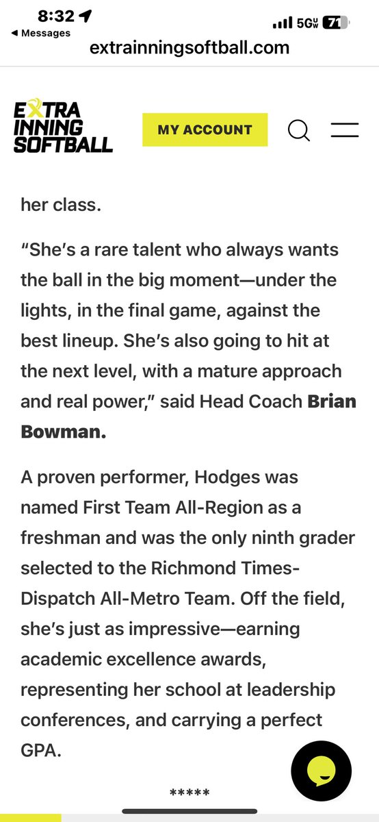 I am extremely humble and grateful to receive the #3 ranking for the National Extra Elite Pitchers!! 🤩 Thank you to all of the people in my life that help me excel! 🥎 To be ranked amongst these talented players is such an honor! Stoked for Summer Season!! 💙 <a href="/teamnc_bowman/">Team North Carolina Bowman</a>