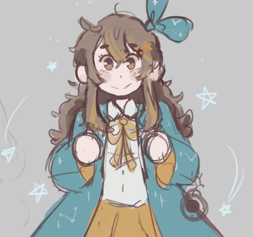 「Another doodle of my vtuber, this was th」|StarGlow🌻@ LAYTON IS BACK☕のイラスト