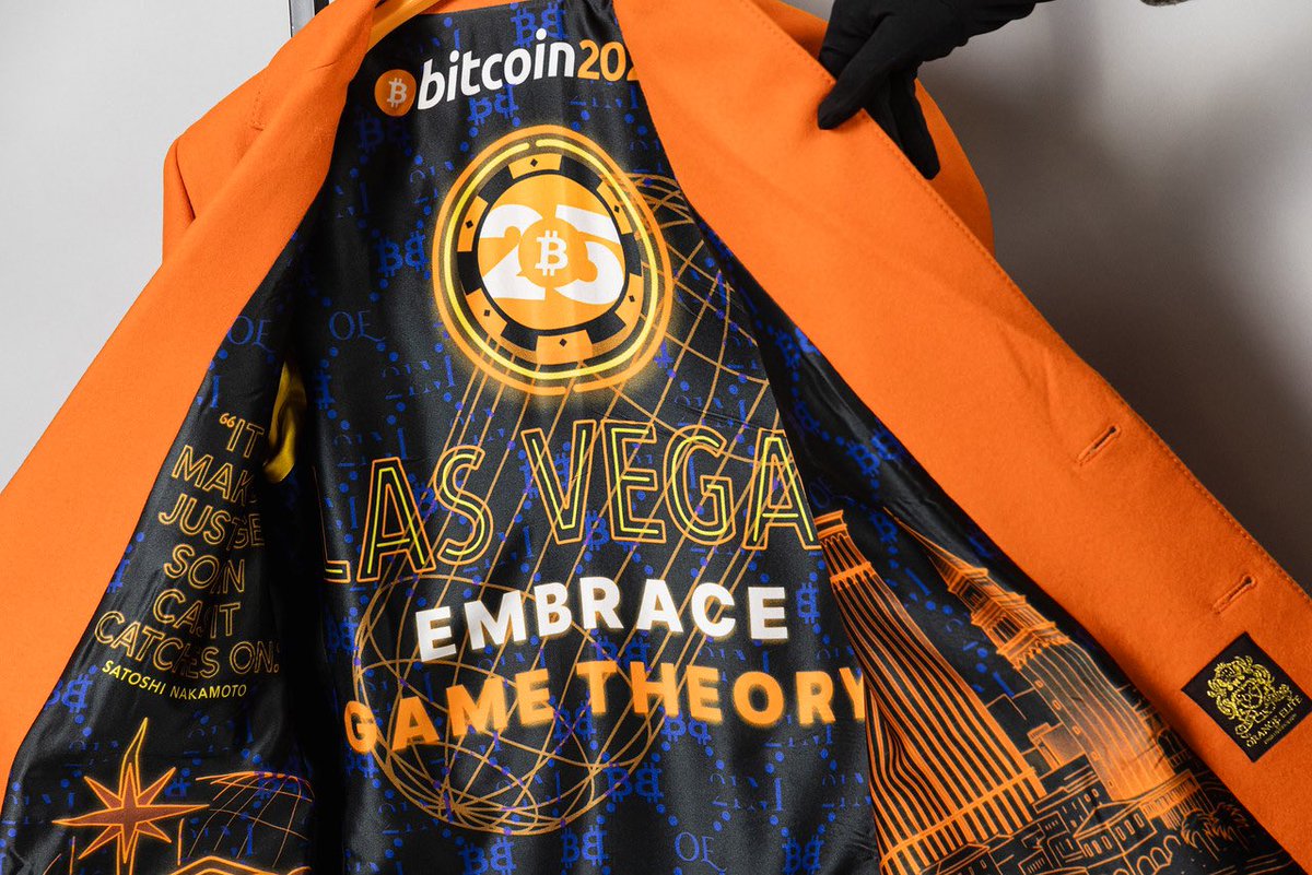 21Million__'s tweet image. Embrace game theory. Get some.. just in case….

#orangejacket 
#bitcoin
#BitcoinConference2025