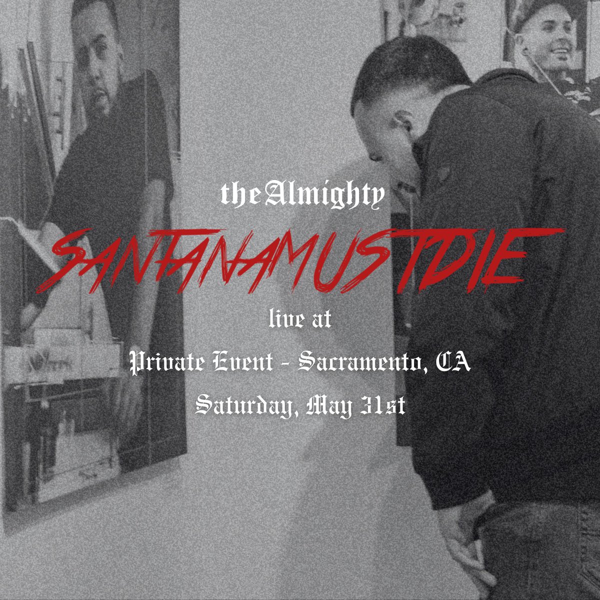 Sounds by Santana. Private event going up this Saturday. Thank you for the consistent support.