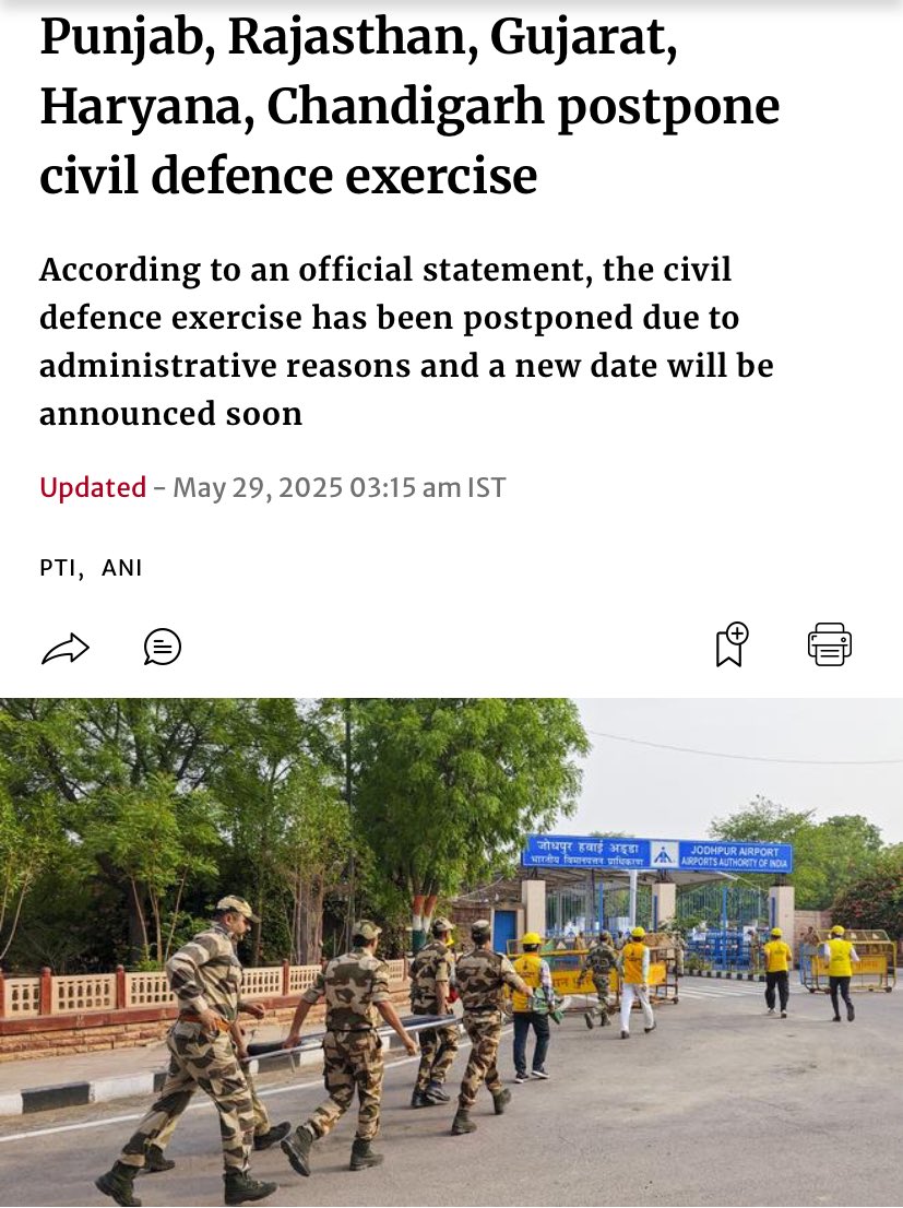 KanthwalSaurabh's tweet photo. A mock drill is going to be conducted in India and the heartbeat of Pakistani people has increased. Pakistan also knows that India can attack Pakistan again in the name of #mockdrills 😂😂🚨🚨#maharanapratapjayanti #HelpTheHungry #Jillbiden #ChaudharyCharanSingh श्री राम श्री हरि https://t.co/C0iCRFLIxj