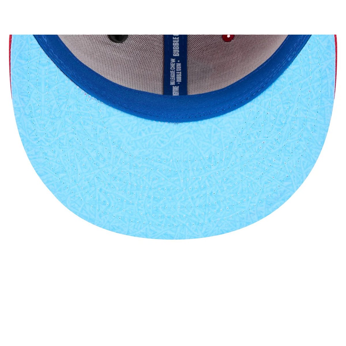 Well, this is pretty cool! MLB and Big League Chew partnered up, and my shredded gum pattern is on the under brim of their hats. The pattern was originally used on our RSVLTS and Big League Chew KUNUFLEX shirt.