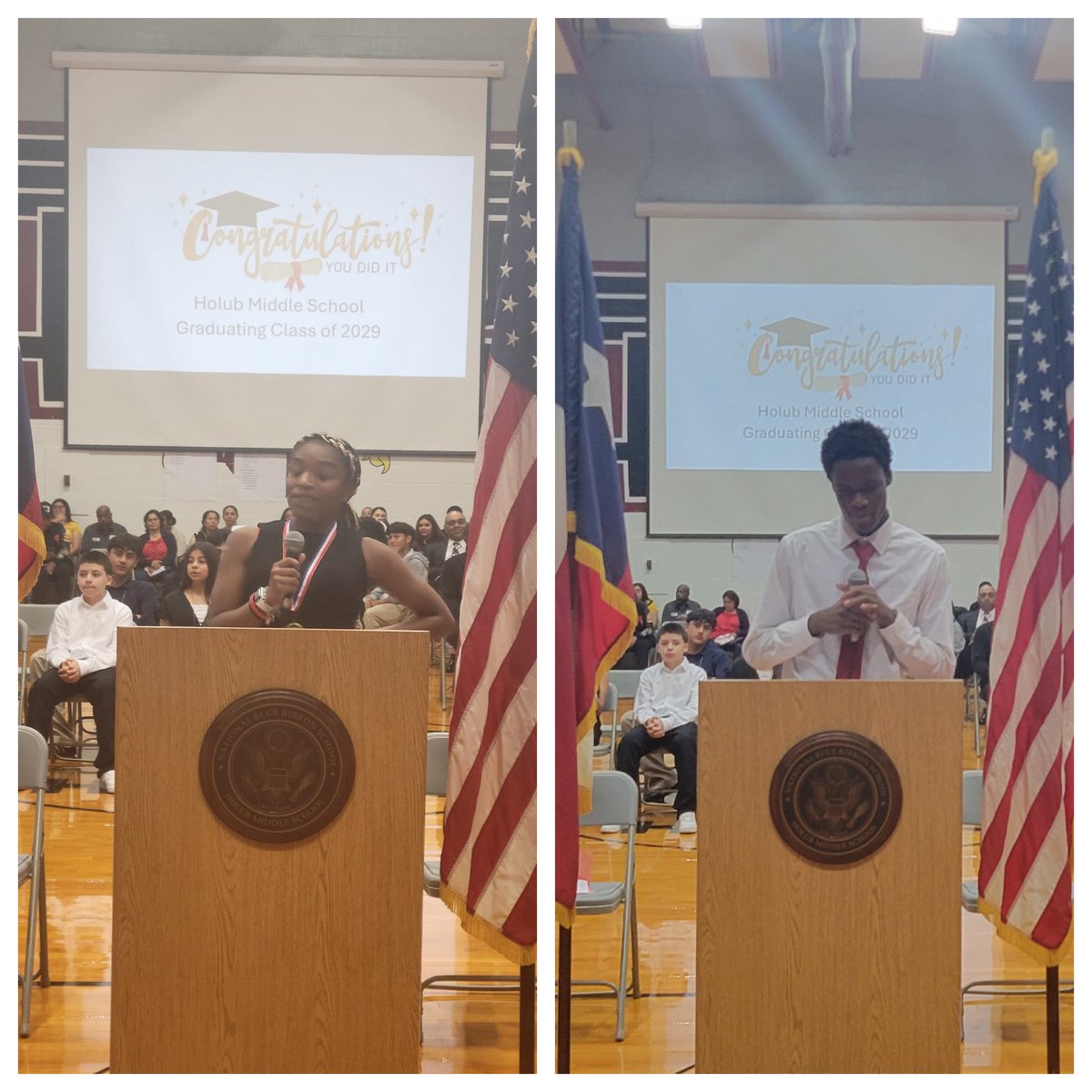 8th Grade Ceremony‼️
<a href="/HolubMiddle/">Holub Middle</a> <a href="/AliefISD/">Alief ISD</a>