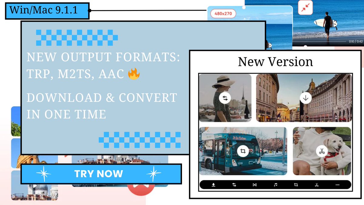 AnvSoft's tweet image. 🚀 AVC just launched version 9.1.1!🎉🎉
Now with 3 new output formats: TRP, M2TS, AAC 🔥
And Easily download & convert all in one place.
🎯 Try it now and level up your media workflow!
🔗any-video-converter.com/en8/for_video_…
#VideoConverter #AVC #FormatConversion #Anvsoft