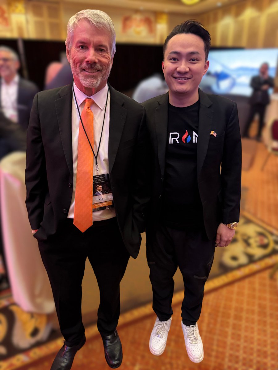 H.E. Justin Sun 🍌 (@justinsuntron) on Twitter photo Finally meeting the legend in person <a href="/saylor/">Michael Saylor</a> thank you for everything you do for the industry, together let’s make #Bitcoin even stronger! Finally meeting the legend in person <a href="/saylor/">Michael Saylor</a> thank you for everything you do for the industry, together let’s make #Bitcoin even stronger!
