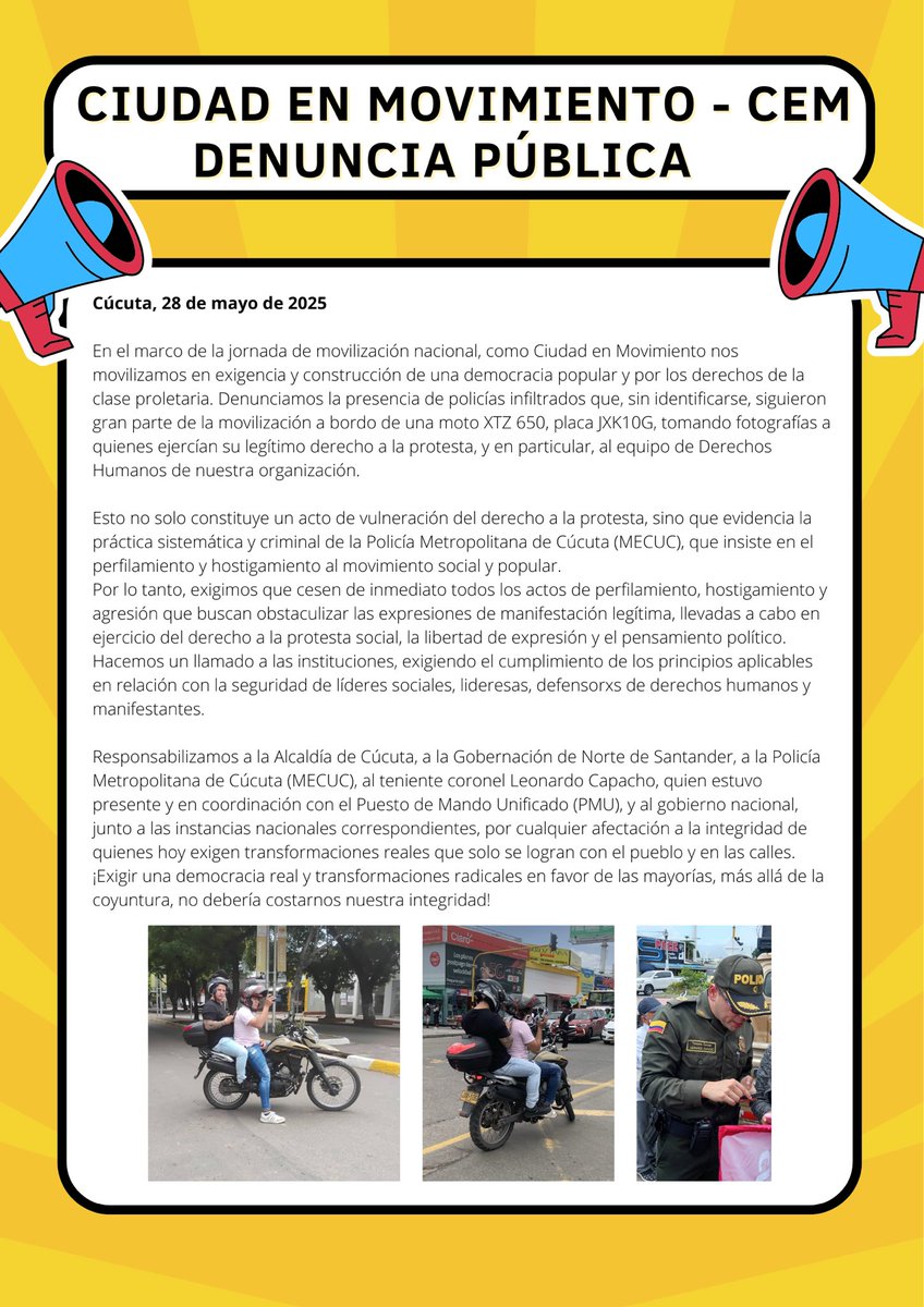 escomgarzon's tweet photo. #DenunciaPública 🚨Cúcuta 28 de mayo #ParoNacionalYa #ElParoEs https://t.co/3YZA7SGxDj