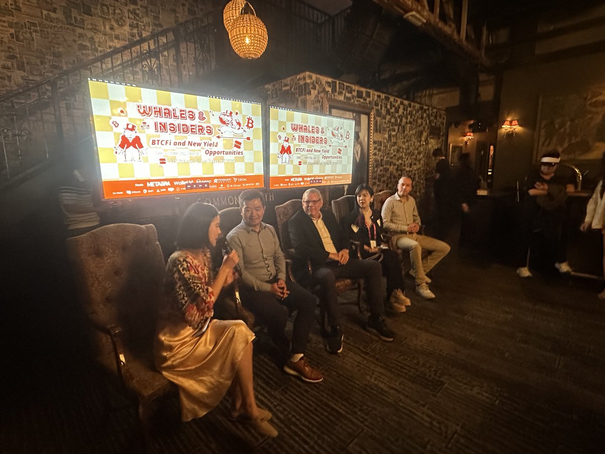 MetaEra (@metaerahk) on Twitter photo Whales & Insiders: BTCFi & New Yield Opportunities
Panel: BTCFi Asset Management & the Next Yield Frontier
Moderated by Gracy Chen <a href="/GracyBitget/">Gracy Chen @Bitget</a>, CEO of Bitget <a href="/bitgetglobal/">Bitget</a>
Featuring:
Kell Canty, Managing Director of Fenbushi Capital
<a href="/fenbushi/">Fenbushi Capital</a>
Lin Yang <a href="/Lin_2mars/">Lin | Aquarius</a>, Founding Whales & Insiders: BTCFi & New Yield Opportunities
Panel: BTCFi Asset Management & the Next Yield Frontier
Moderated by Gracy Chen <a href="/GracyBitget/">Gracy Chen @Bitget</a>, CEO of Bitget <a href="/bitgetglobal/">Bitget</a>
Featuring:
Kell Canty, Managing Director of Fenbushi Capital
<a href="/fenbushi/">Fenbushi Capital</a>
Lin Yang <a href="/Lin_2mars/">Lin | Aquarius</a>, Founding